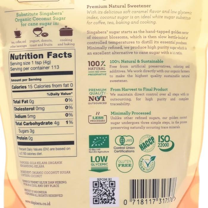 

Singabera Organic Coconut Sugar 454 g Best Seller