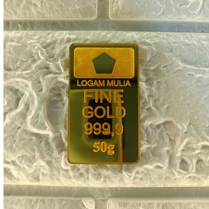 Replika Emas 50 gram / Replika LM 50 gram / Replika Emas Antam 50 gram / Replika Logam Mulia 50 gram