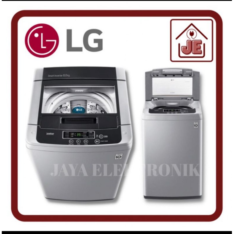 Jual Mesin Cuci LG 1 Tabung 8 Kg Top Loading Smart Inverter 2108VSPCK ...