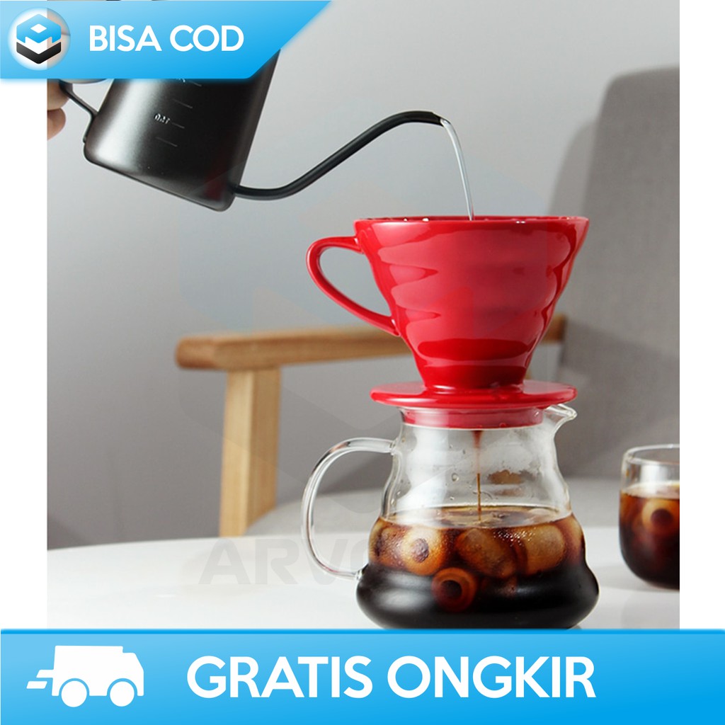 FILTER PENYARING KOPI V60 ORIGINAL ONETWOCUPS ZM00639 BLACK - CONE COFFEE FILTER COFFEE DRIPPER V60