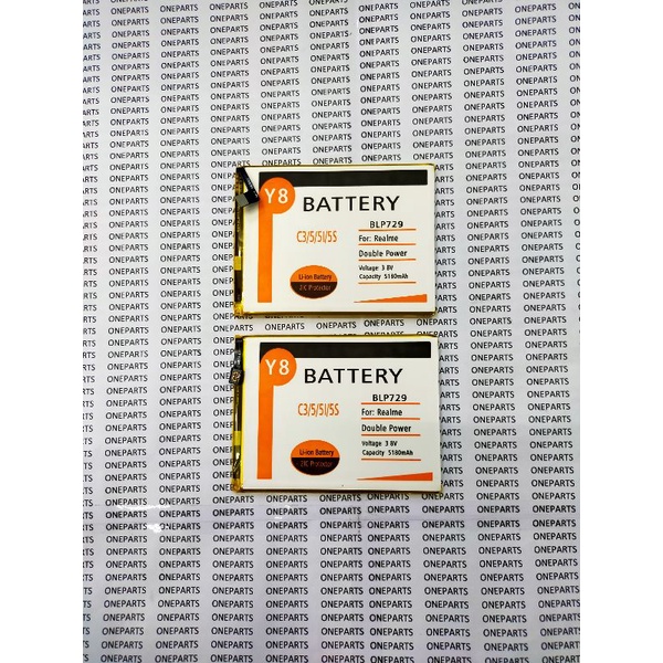 BAT BATTERY BATERAI BATRE REALME C3 5 5I 5S BLP729 Y8 DOUBLE POWER