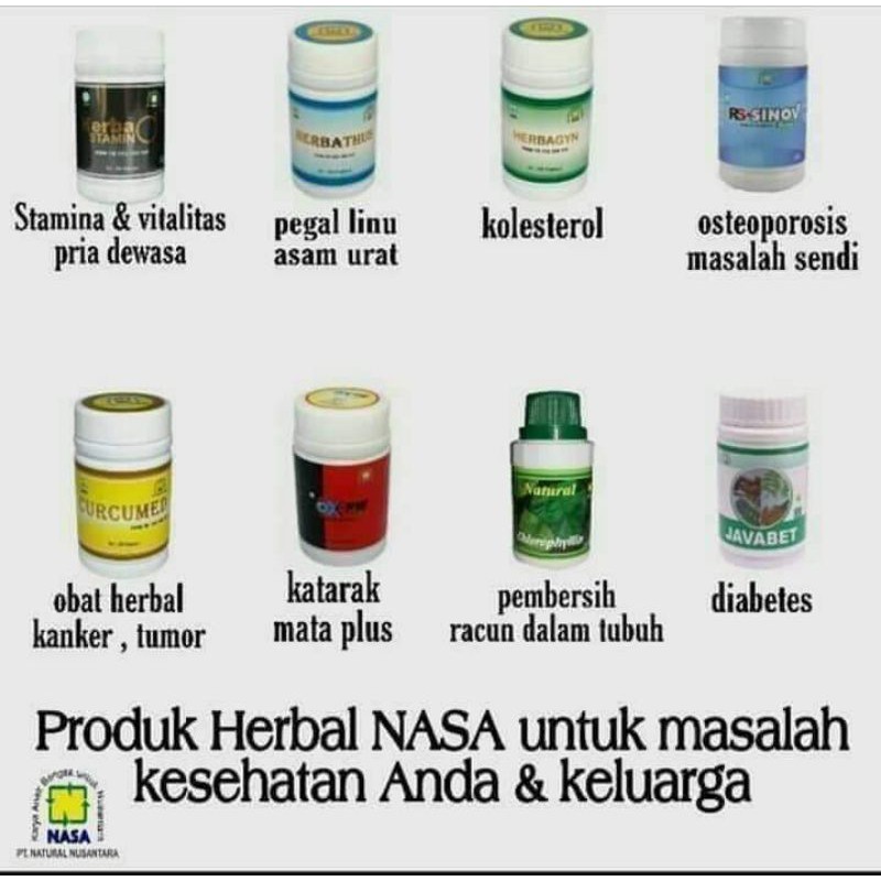 obat herbal nasa/asam urat/katarak/diabetes/kolesterol/herbastamin/nyeri sendi/curcumed/minus/diabet