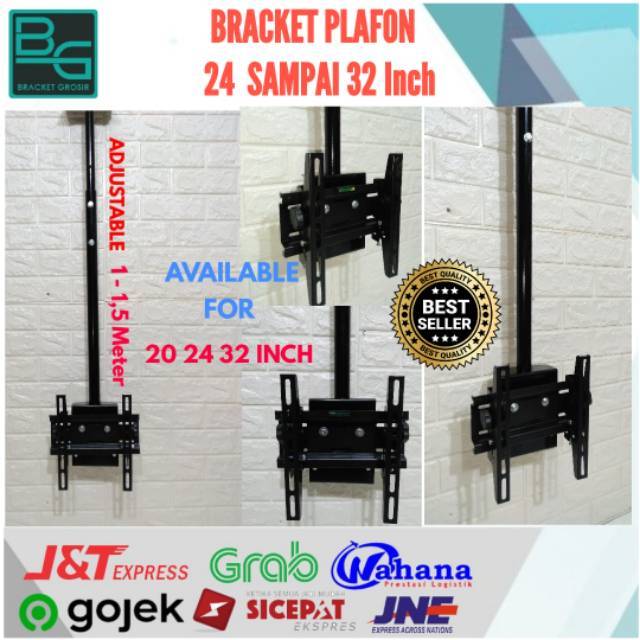 Bracket TV Gantung 32 24 22 20 Inch