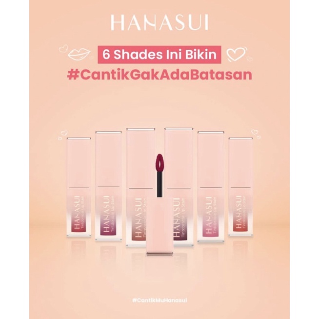 VIRAL✔️ HANASUI TINTDORABLE LIP STAIN - Lip Tint Dengan Tekstur Aqua Jelly Yang Ringan Dan Terasa Manis ❤ jselectiv ❤ Lip Tint HANASUI - ORI✔️BPOM✔️COD✔️