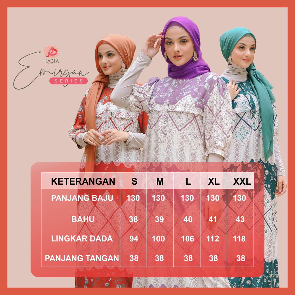 EMIRGAN HOMEDRESS DASTER RAYON PREMIUM BY HAGIA INDONESIA