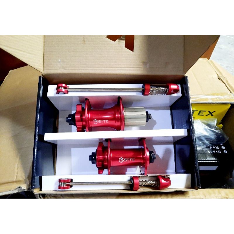 Hub freehub SYTE bearing 36H suara tawon seri produk ST-D454 alloy merah