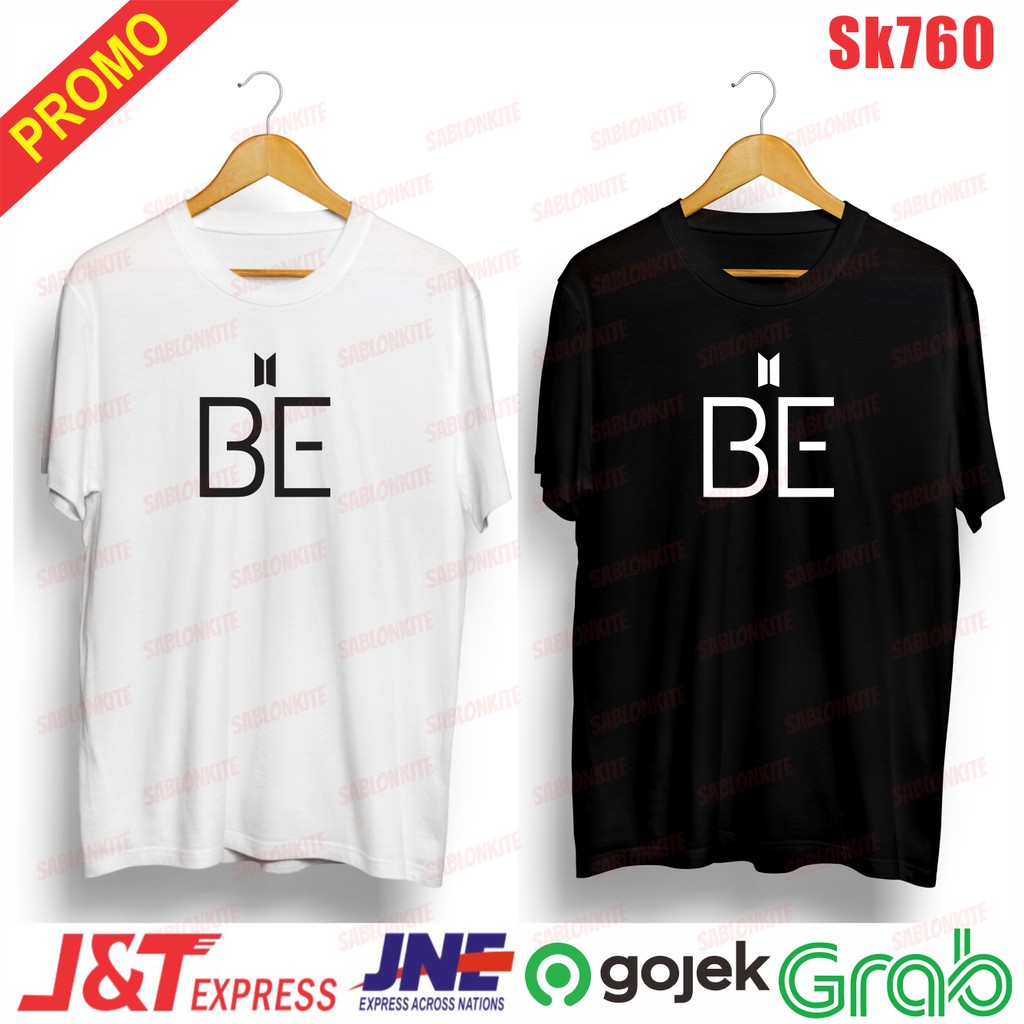 MURAH!!! KAOS KPOP TERBARU BE LOGO BESAR UNISEX SK760 COMBED 30S