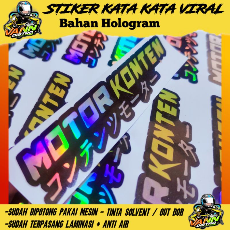 STIKER MOTOR KONTEN