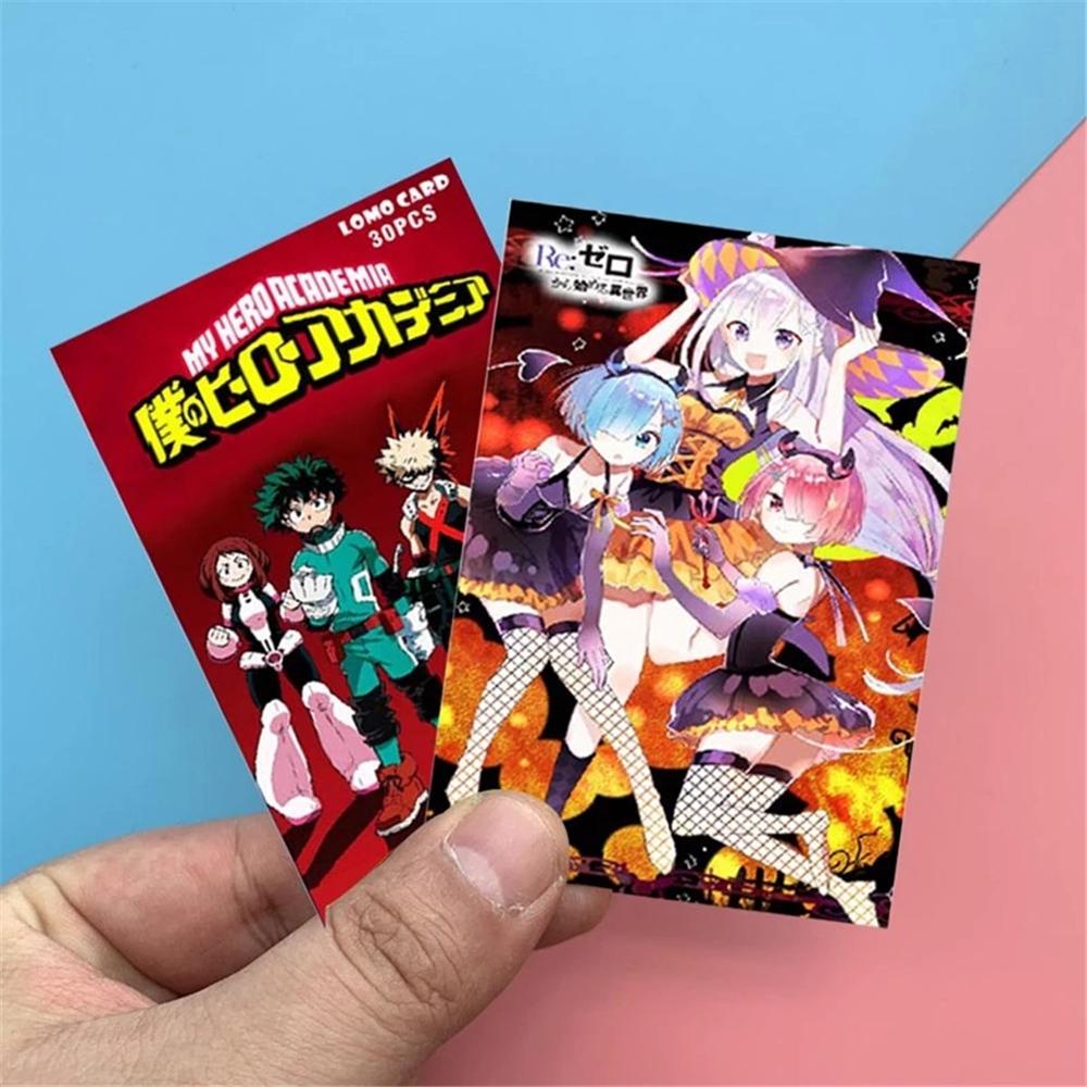 Lanfy Kartu Pos Mini Anime Kartun Japan Anime In The FRANXX Fans Gift Haikyuu!! Fans Koleksi My Hero Academia