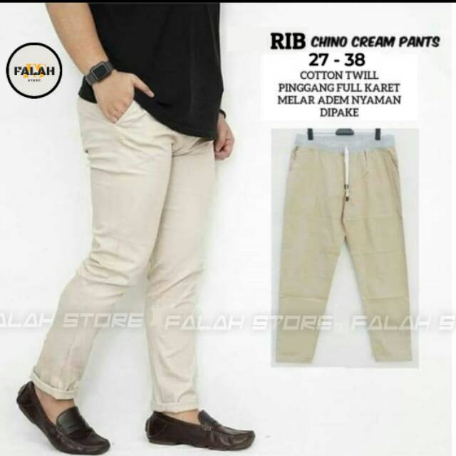 TERBARU... RIB CHINOS PANTS PANJANG