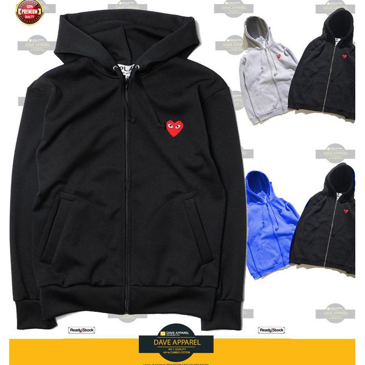 Siapkirim_Produk Sweater/Hoodie Zip Play Cdg, Sweater Play Cdg, Jaket Play Cdg #2