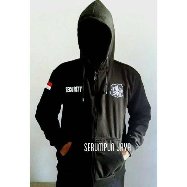 JAKET SECURITY - SWEATER SECURITY LOGO PUTIH - JAKET SECURITY LOGO PUTIH - HOODIE SECURITY