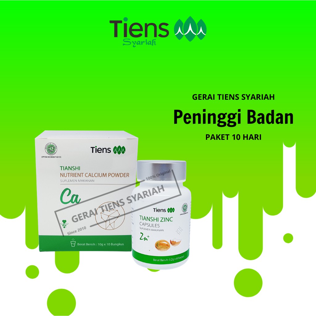 

HOT SALE !! Produk Kalsium NHCP & Zinc, Susu Peninggi Badan Zinc Tiens