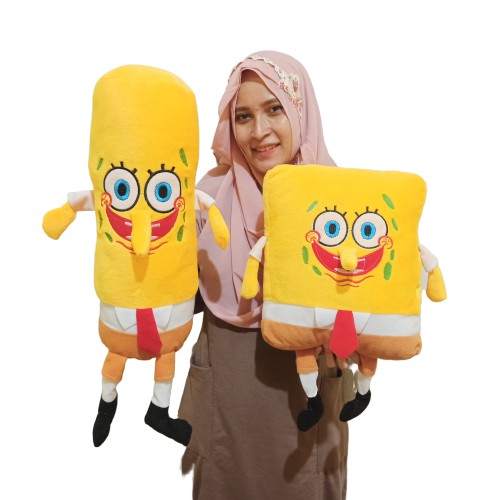 Boneka Spongebob L sepasang guling dan bantal