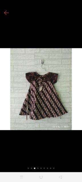 Dress Batik Anak Size S Usia 2,5 Th - 4th