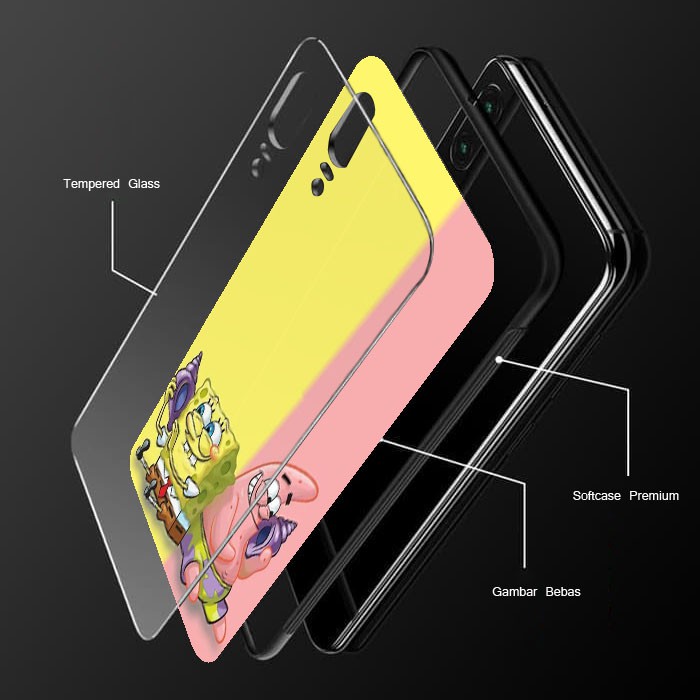 [K43] SoftCase Glass For Oppo Vivo Xiaomi Samsung Iphone Realme y30 y50 y15 y17 y91c y91 y19