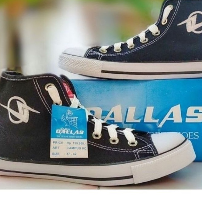 SEPATU SEKOLAH/ SEPATU WARIOR DALLAS CAMPUS PENDEK / TINGGI