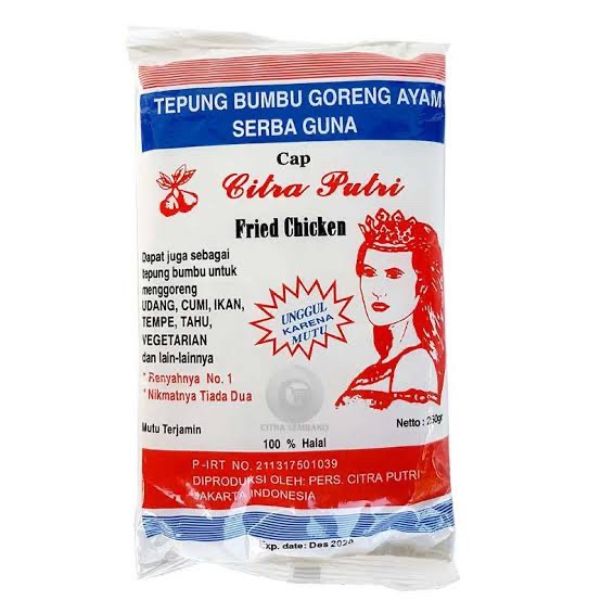 

Tepung Bumbu Serbaguna CITRA PUTRI 250 GRAM