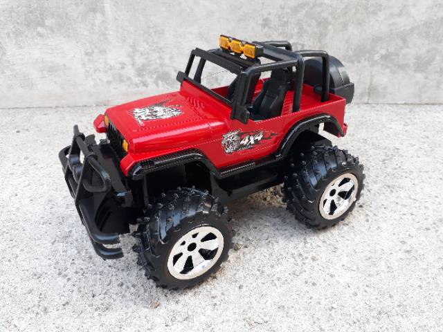 RC CAR JEEP MONSTER BATRE CAS - MAINAN REMOTE CONTROL MOBIL RADIO ANAK