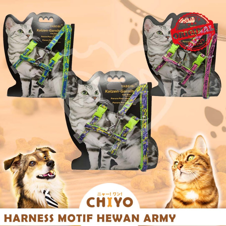 HARNES HEWAN MOTIF ALL VARIANT - TALI TUNTUN ANJING KUCING