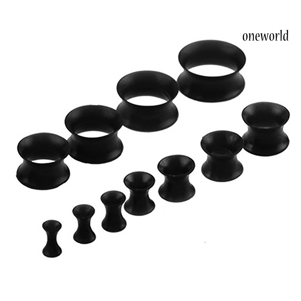 OW@ Ear Expander Fashion Body Piercing Jewelry Silicone Men and Women Ear Tunnels Gauges for Birthday Party