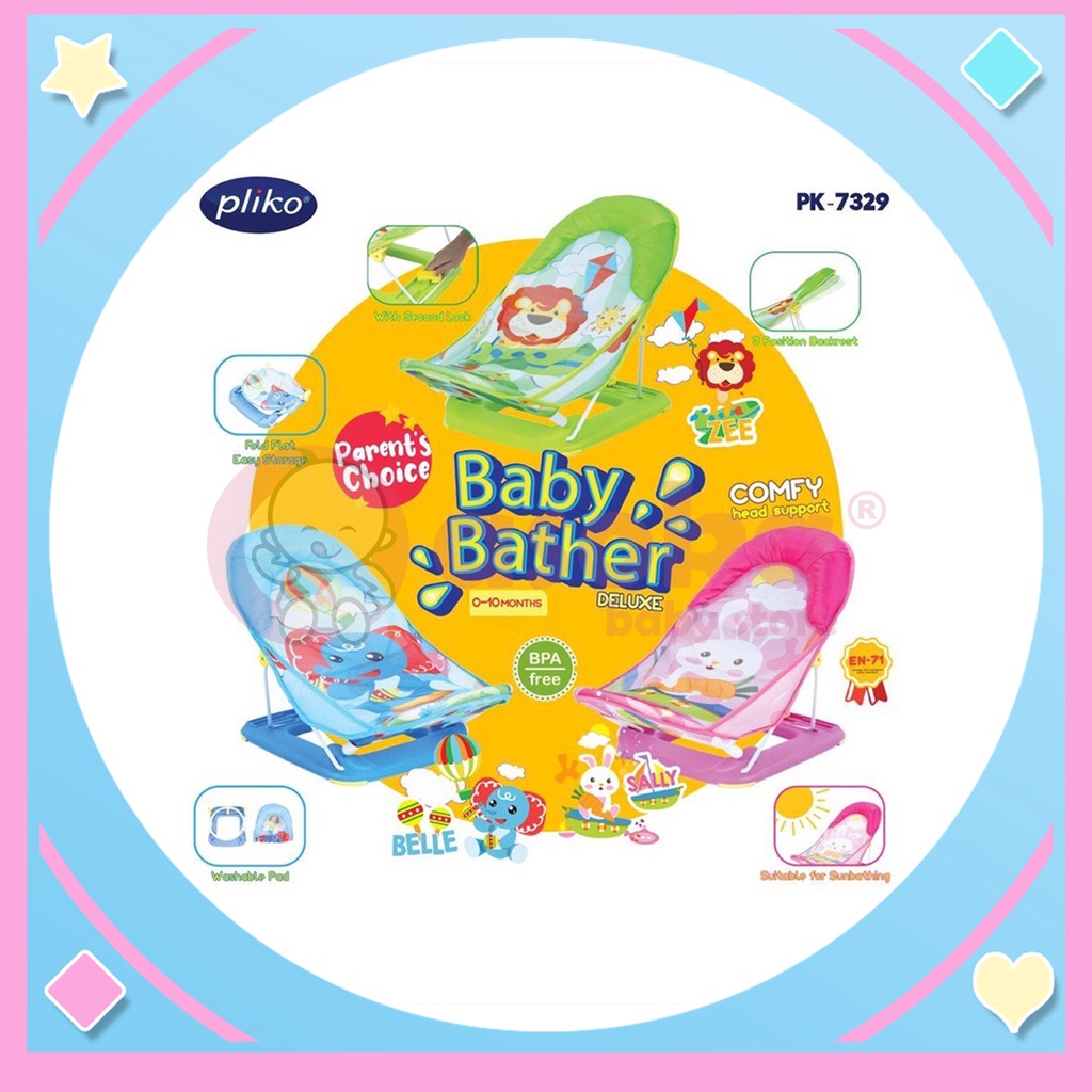 Pliko Baby Bather Deluxe - Kursi Mandi Bayi/Dudukan Mandi Bayi ASOKA