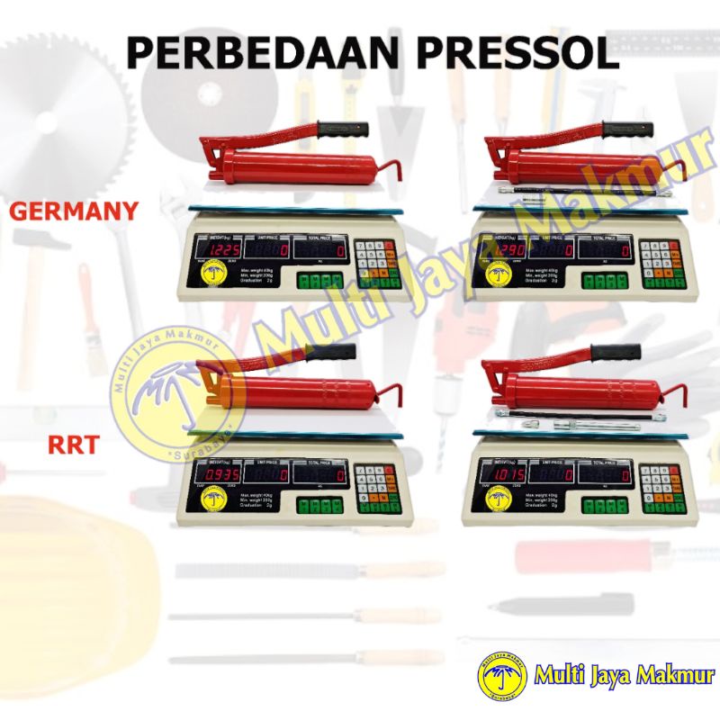 GREASE GUN PRESSOL 500 CC / PISPOT TANGAN MANUAL / POMPA GEMUK HAND 500CC