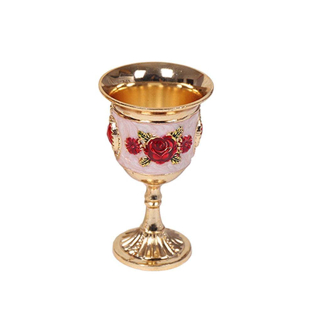 Lanfy Gelas Wine Metal Vintage Champagne Gelas Restoran Bar Alat Perlengkapan Pesta Barware White Liquor Glass