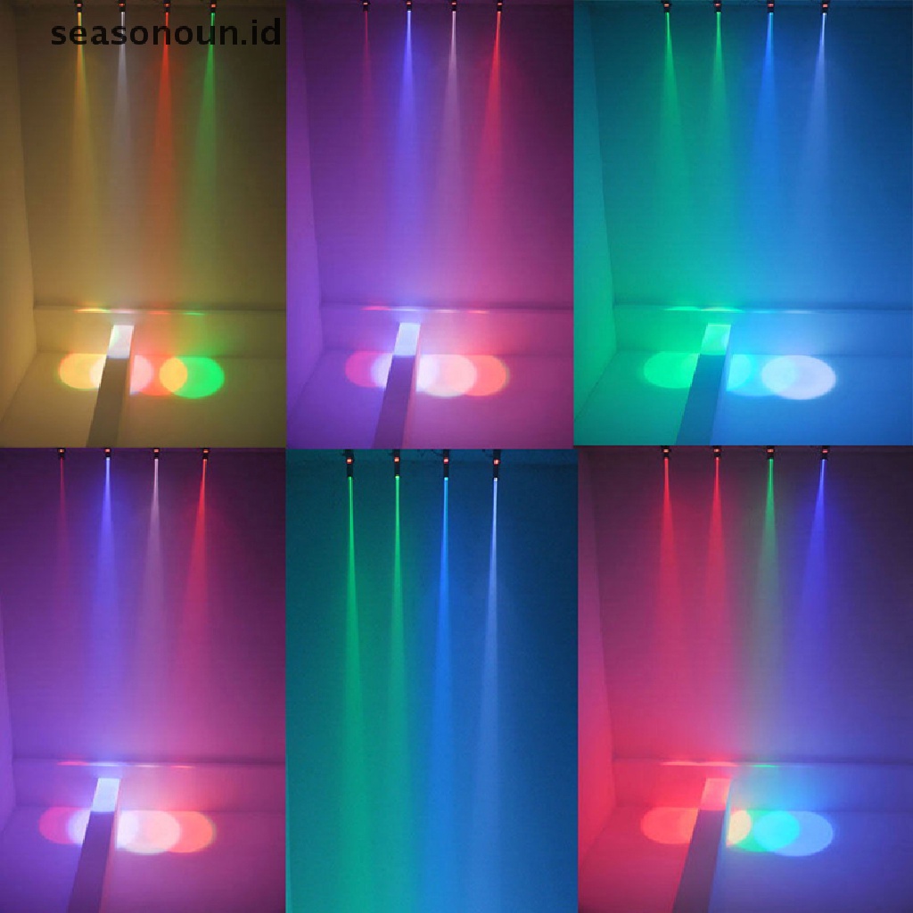 Seasonoun Lampu Sorot LED RGBW 1W Untuk Panggung / Pesta / DJ / Disko DMX