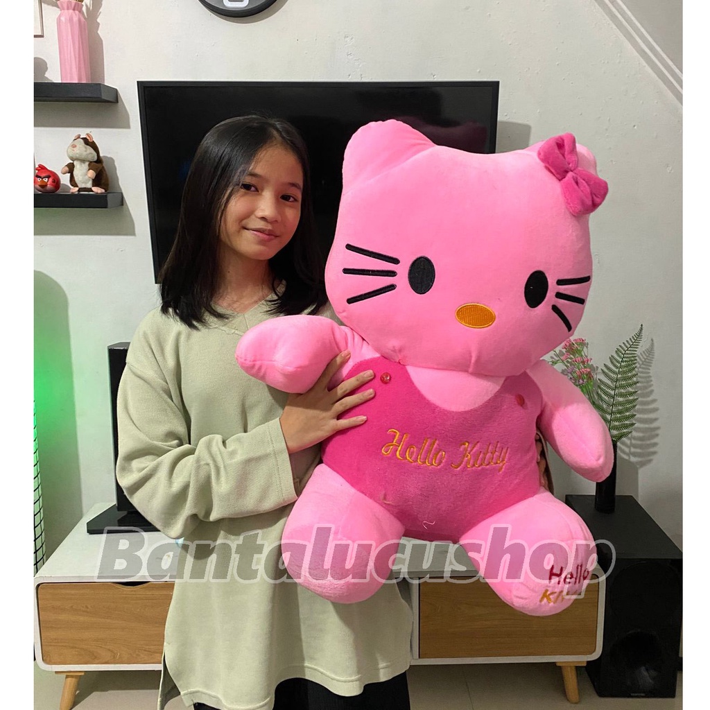 Boneka Hello kitty Jumbo Bahan Velboa Halus BIG SIZE