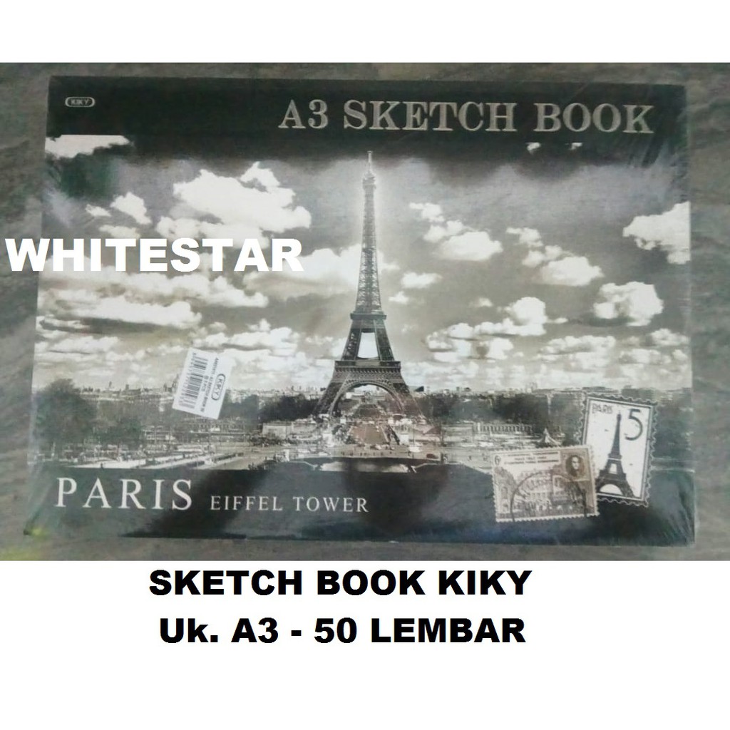 Jual buku gambar sketch book kiky A3 50 lembar sketchbook Indonesia