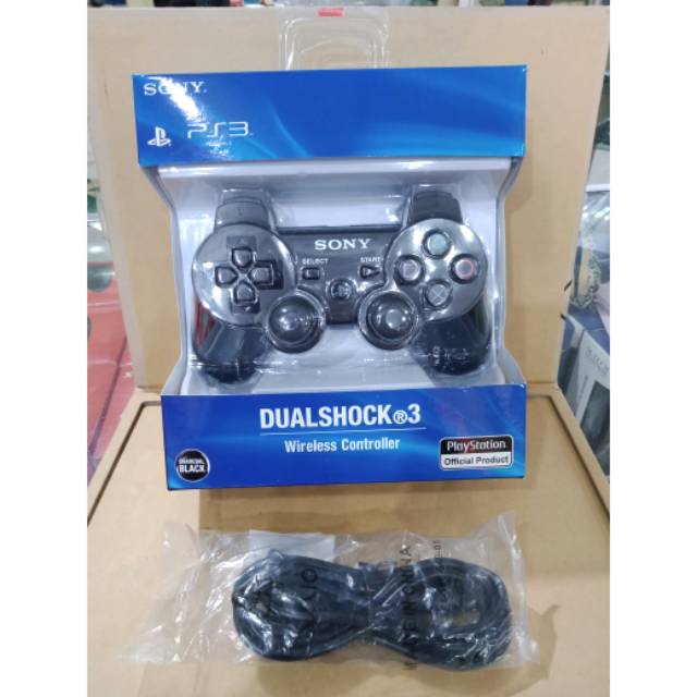 Stik ps3 wireless op hitam plus pack plus usb