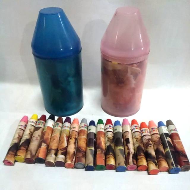

Crayon 18 warna midori pastel tabung