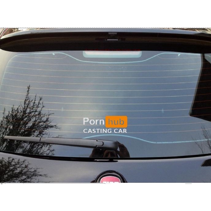 Stiker Laptop Motor Mobil Porn Hub Casting Car Sticker Cutting Tulisan TERMURAH