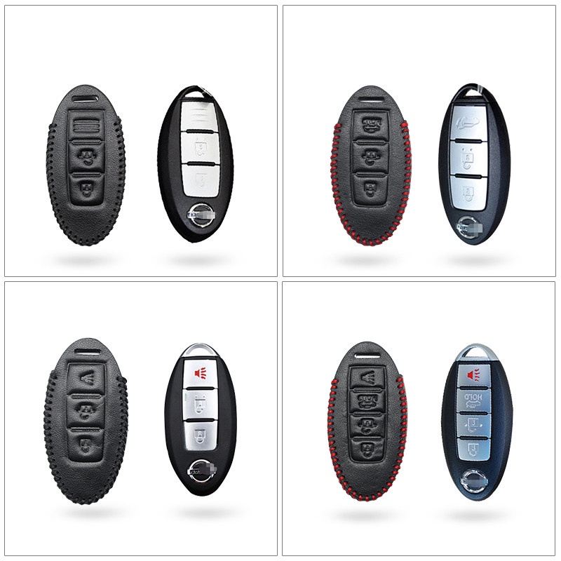 Nissan Almera Sylphy Teana X-Trail Grand Livina Keyless Remote Cowhide Protection Cover Casing