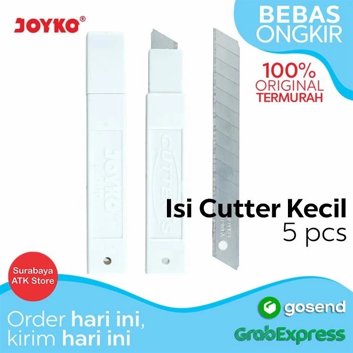 

Isi Cutter Kecil Joyko A-100 5 Pcs Cutter Blade Refill Isi Silet