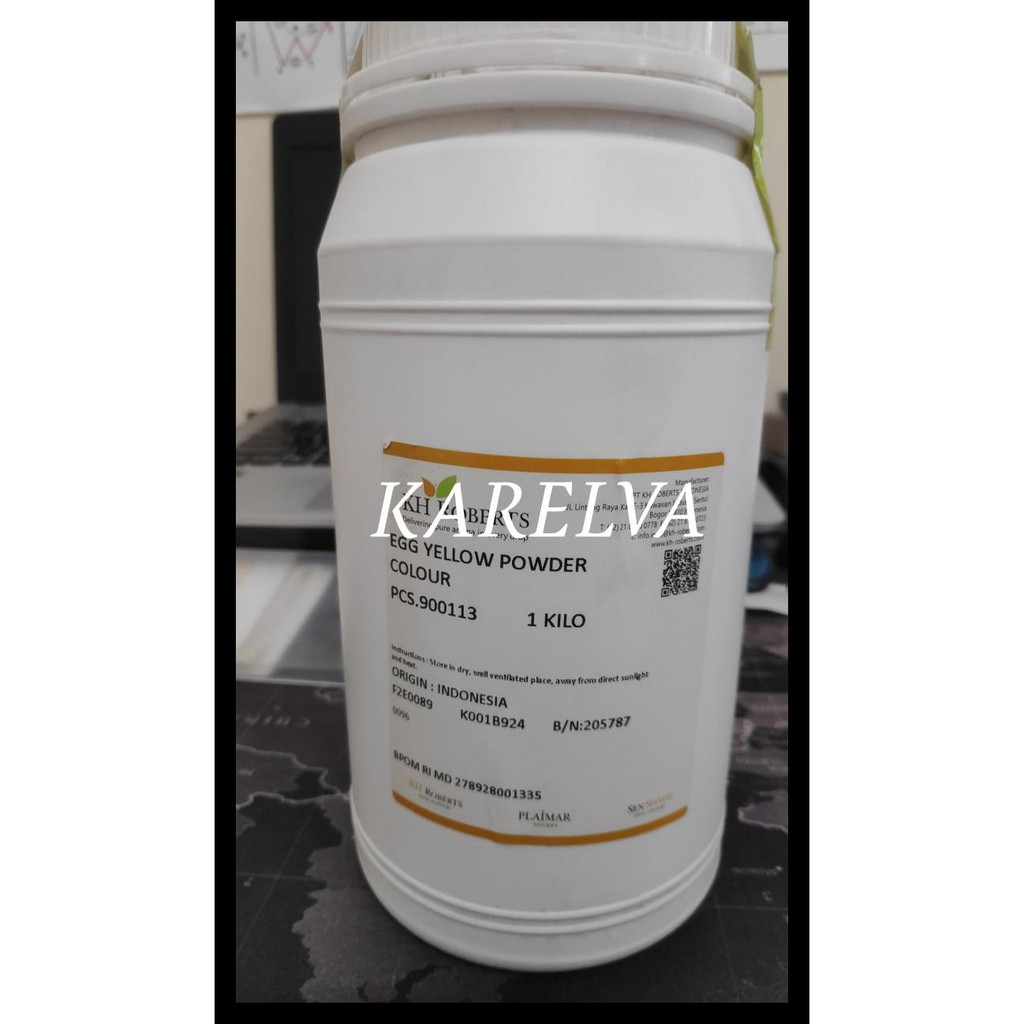 

Special Price Egg Yellow Powder Colour Pcs.900113 Kh Roberts 1Kg - 1 Kg