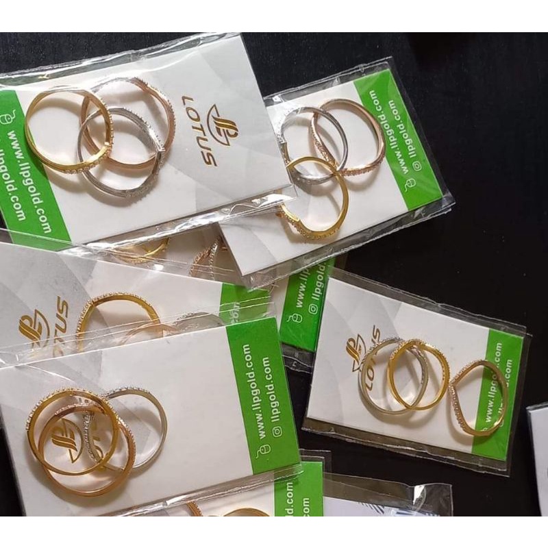 cincin Aurel emas putih 17k