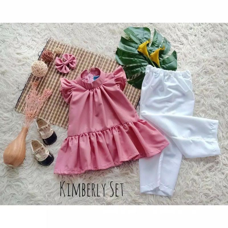SETELAN ANAK & DEWASA/SETELAN NEWBRON /"KIMBERLY SET"/ COUPLE MOMS KIDS