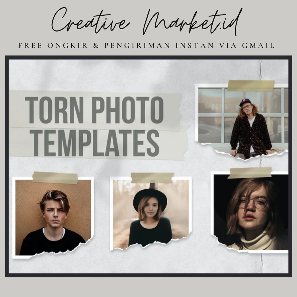 

Pro Torn Photo Templates - Creative Market.id