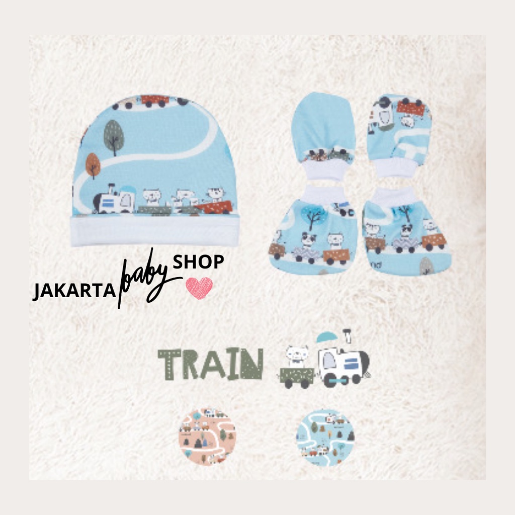 OMILAND TOPI SET BAYI PANDA SERIES OMILAND OTB0720 / BEAR OB471412 / TRAIN OB471412