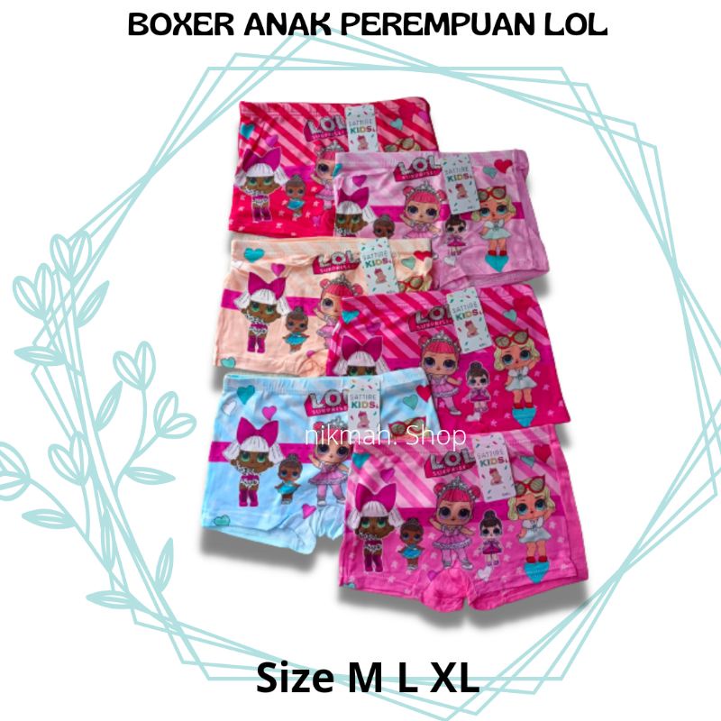 Boxer anak perempuan B018 BOXER LOL