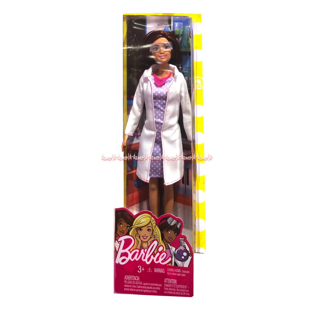 Barbie Science Lab Boneka Berbie Kacamata Lab Barbie Career Doll Berbi