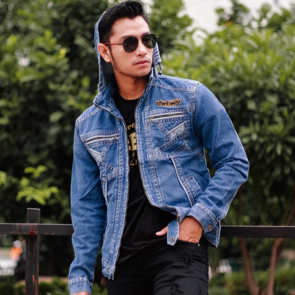 JAKET JEANS HOODIE / ORIGINAL JAKET JEANS THE BERY