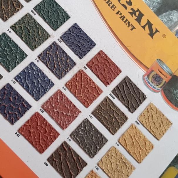 ♀ VIRCAN CAT BERTEXTURE RED N BLACK - ALL WARNA ✩