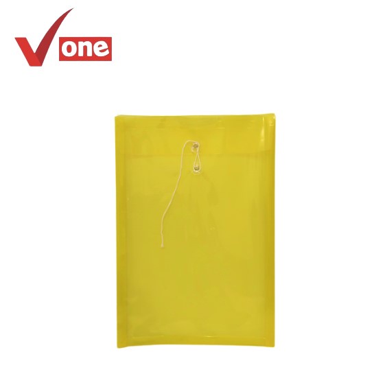 V One Map Plastik Tali Folio - Ecer