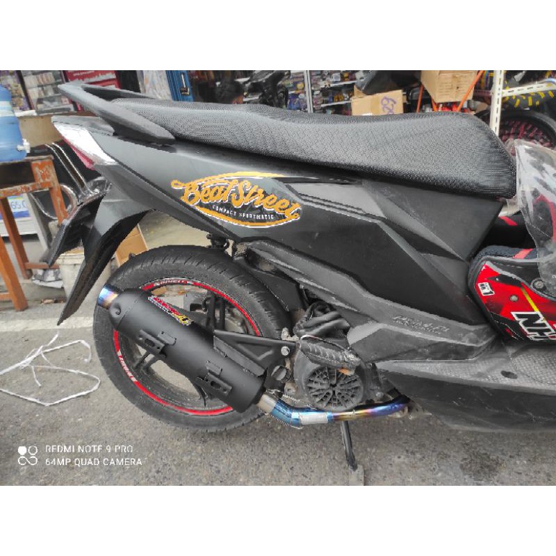 Knalpot Tsukigi, knalpot sugi Daeng Beat/Scopy/mio/vario/Beat2020/Genio Pipa lewat atas-5