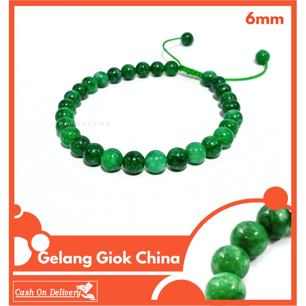 Gelang Batu Natural Giok China