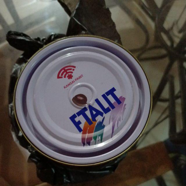 Cat Kayu Dan Besi 1kg Gloss Chestnut Brown - Ftalit