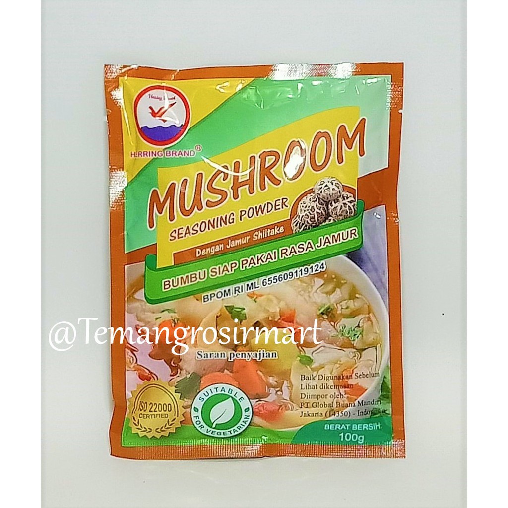 

Kaldu Jamur Herring Brand 100 gram / Mushroom Seasoning